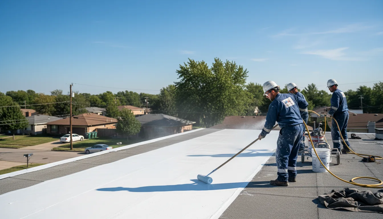 Commercial roof coating in Alum Bridge, WV near me